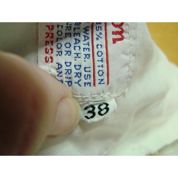 Wilson Mens 38 White Tennis Shorts Side Pockets Sports Casual Athletics Vtg 1970 - Picture 7 of 9